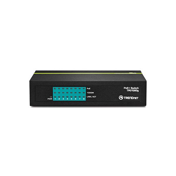 Trendnet TPE-TG80G netwerk-switch Unmanaged Power over Ethernet (PoE) Zwart (TPE-TG80G)