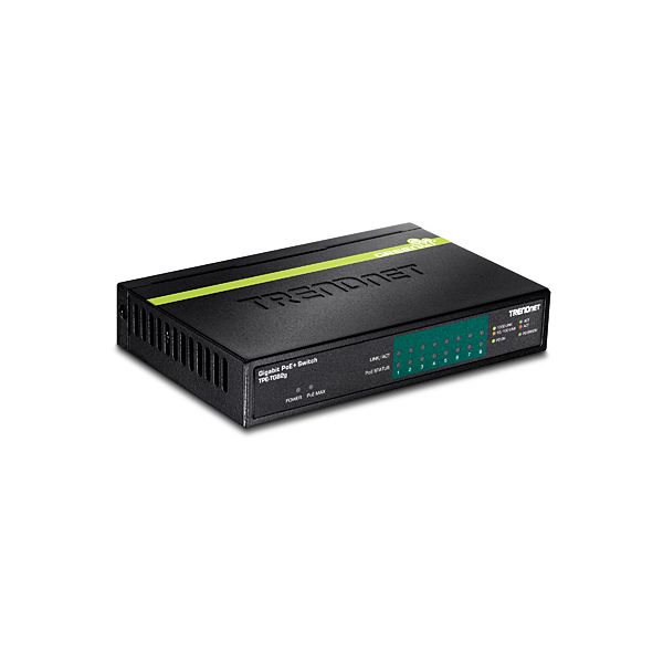Trendnet TPE-TG82G netwerk-switch Unmanaged Gigabit Ethernet (10/100/1000) Power over Ethernet (PoE) Zwart (TPE-TG82G)