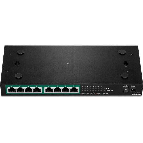 Trendnet TPE-TG84 netwerk-switch Unmanaged Gigabit Ethernet (10/100/1000) Power over Ethernet (PoE) Zwart (TPE-TG84)