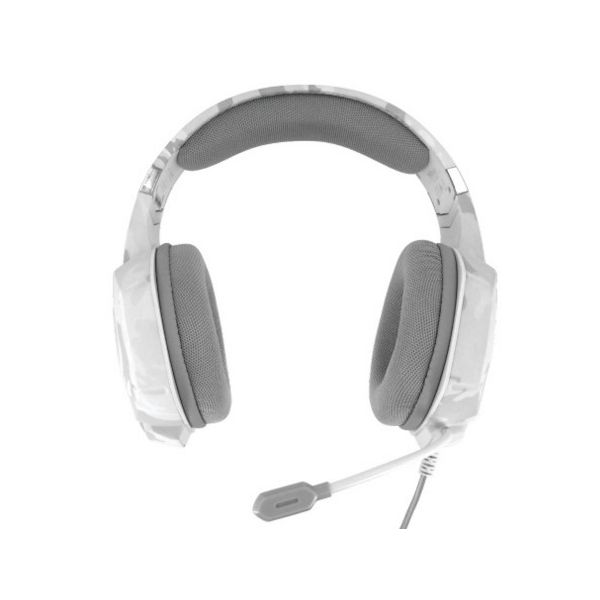 Trust GXT 322W Carus - Gaming Headset voor PS4 en PC - Wit/Grijs Camouflage (20864)