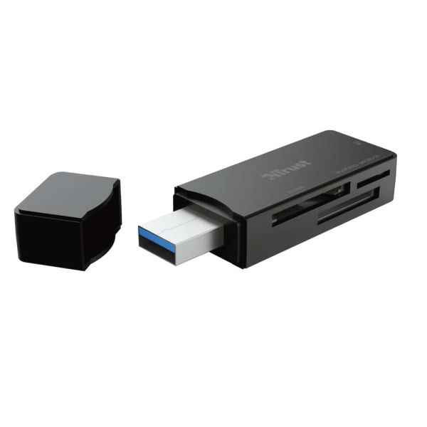 Trust Nanga | USB 3.1 Kaartlezer | Micro SD Card - SD Card - M2 Card - MS Card | Compact | 5 Gbps (21935)