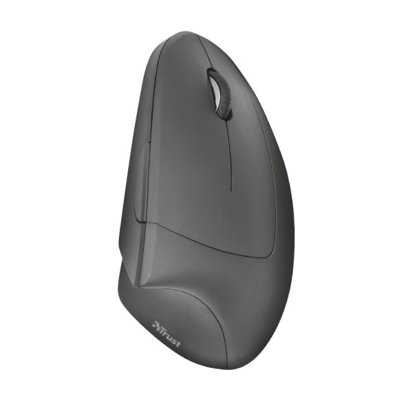 Trust Verto | Ergonomische Muis | DRAADLOZE | Verticaal | Grijs (22879)