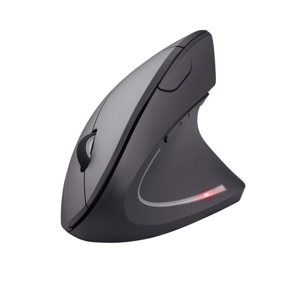 Trust Verto | Ergonomische Muis | DRAADLOZE | Verticaal | Grijs (22879)