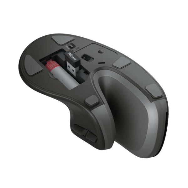 Trust Verro - Ergonomische Draadloze muis - Zwart (23507)