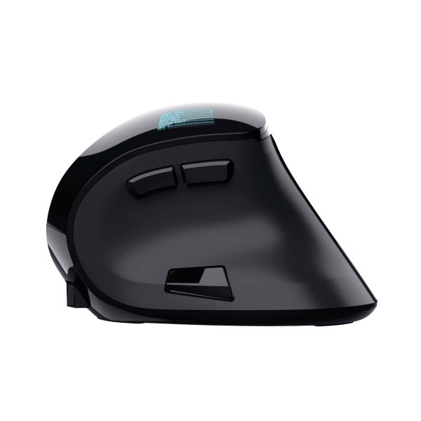 Trust Voxx Draadloze oplaadbare ergonomische muis – Ergonomische muis – Draadloze muis – Oplaadbare muis – LED‑display – Zwart (23731) Trust Voxx Draadloze oplaadbare ergonomische muis – Ergonomische muis – Draadloze muis – Oplaadbare muis – LED‑display – Zwart (23731)