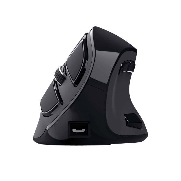 Trust Voxx Draadloze oplaadbare ergonomische muis – Ergonomische muis – Draadloze muis – Oplaadbare muis – LED‑display – Zwart (23731) Trust Voxx Draadloze oplaadbare ergonomische muis – Ergonomische muis – Draadloze muis – Oplaadbare muis – LED‑display – Zwart (23731)