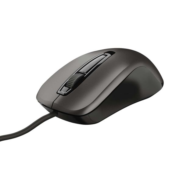 Trust Carve Bekabelde Optische Muis - muis – bedrade USB‑muis – zwart (23733)
