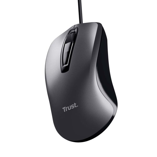 Trust Carve Bekabelde Optische Muis - muis – bedrade USB‑muis – zwart (23733)