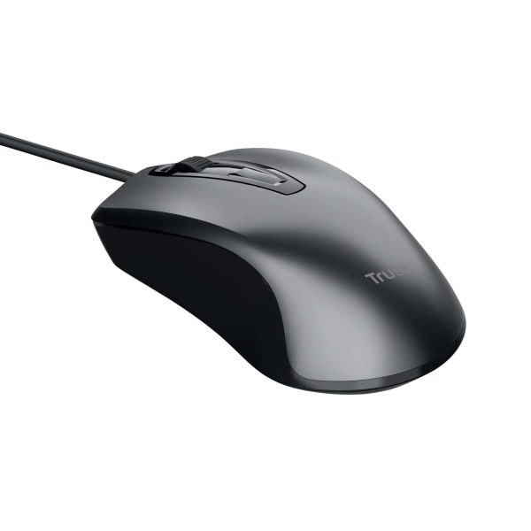 Trust Carve Bekabelde Optische Muis - muis – bedrade USB‑muis – zwart (23733)