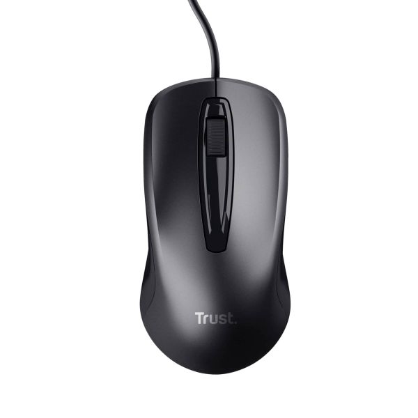 Trust Carve Bekabelde Optische Muis - muis – bedrade USB‑muis – zwart (23733)