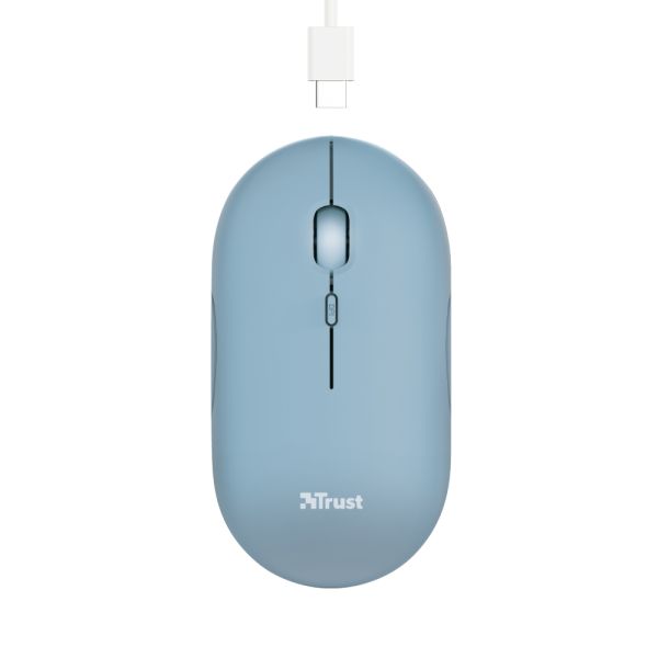 Trust Puck muis Ambidextrous RF-draadloos + Bluetooth 1600 DPI (24126)