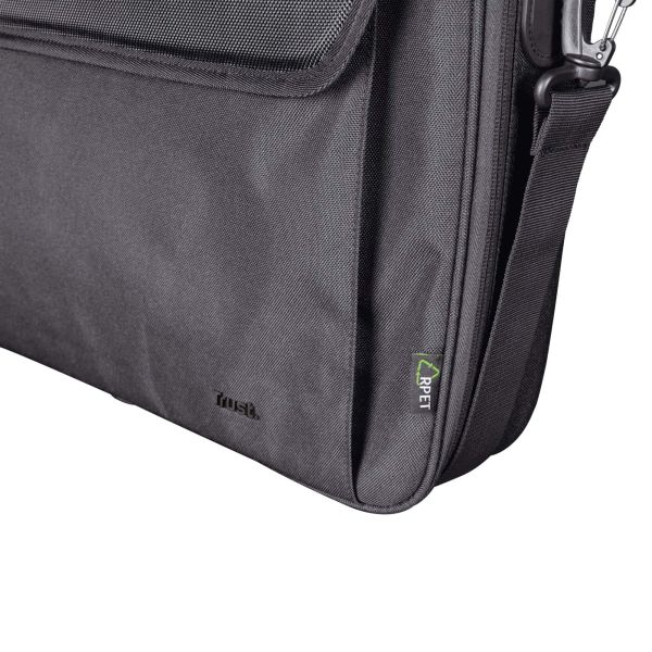 Trust Atlanta Laptop Tas 15,6 inch Eco - Laptop schoudertas – Voor laptops tot 15,6 inch – Gerecycled materiaal – Zwart (24189) Trust Atlanta Laptop Tas 15,6 inch Eco - Laptop schoudertas – Voor laptops tot 15,6 inch – Gerecycled materiaal – Zwart (24189)