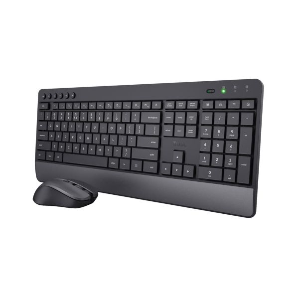Trust Trezo toetsenbord Inclusief muis RF Draadloos QWERTY Amerikaans Engels Zwart (24529) Trust Trezo toetsenbord Inclusief muis RF Draadloos QWERTY Amerikaans Engels Zwart (24529)