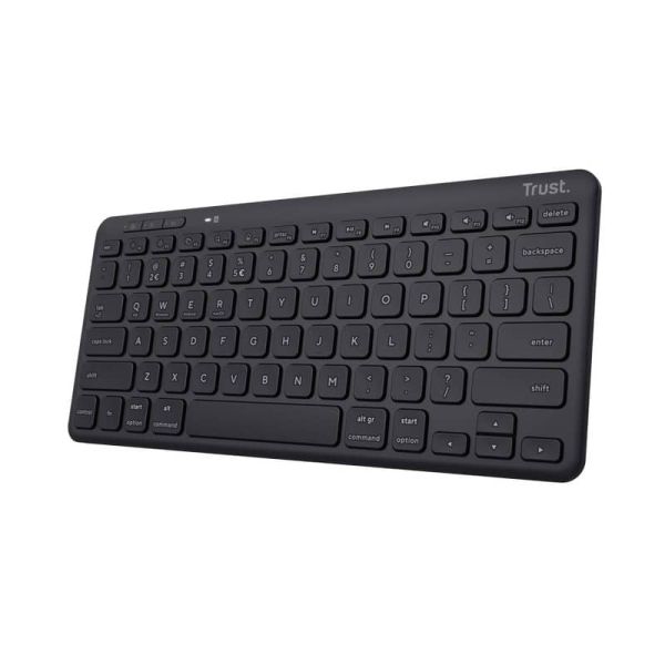 Trust Lyra toetsenbord USB + RF Wireless + Bluetooth Duits Zwart (24709)