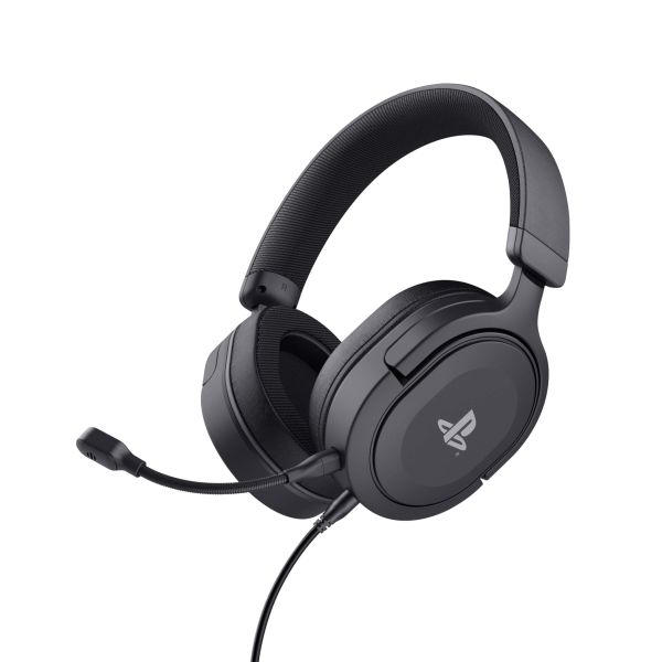 Trust GXT 498 Forta Gaming Headset - Officieel gelicentieerde Playstation 5 gamingheadset – Opklapbare microfoon – Over-ear ontwerp – Zwart (24715)