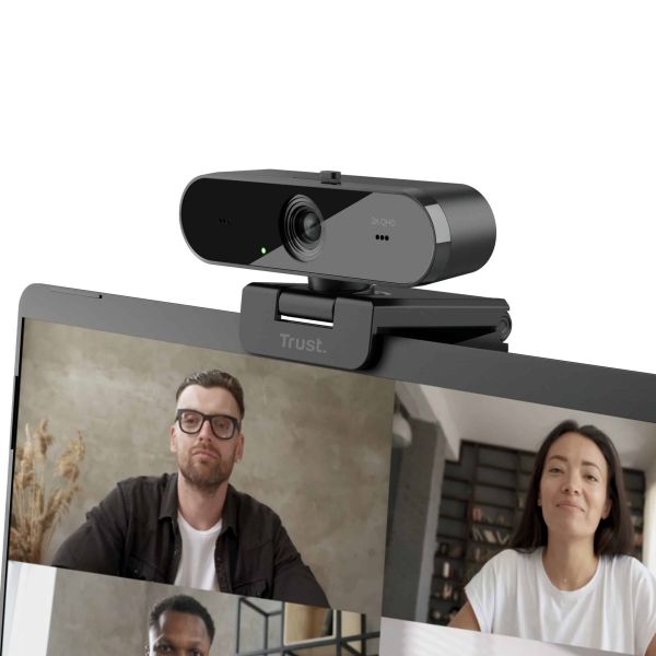 Trust Taxon webcam 2560 x 1440 Pixels USB 2.0 Zwart (24732)