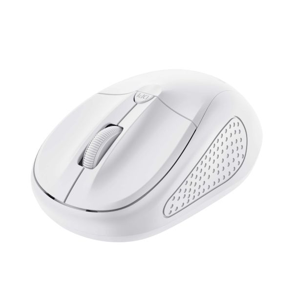 Trust Primo Draadloze Muis - Compacte reismuis – 4 knoppen – 1600 DPI – Wit (24795)