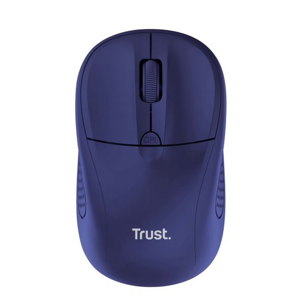 Trust Primo muis – draadloze muis – ambidextrous muis – RF draadloos – optische muis – Blauw (24796)