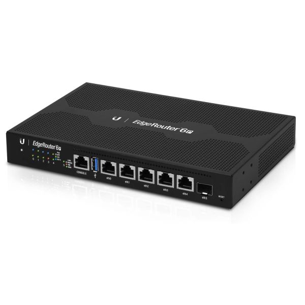 Ubiquiti EdgeRouter 6P bedrade router Gigabit Ethernet Zwart (ER-6P)