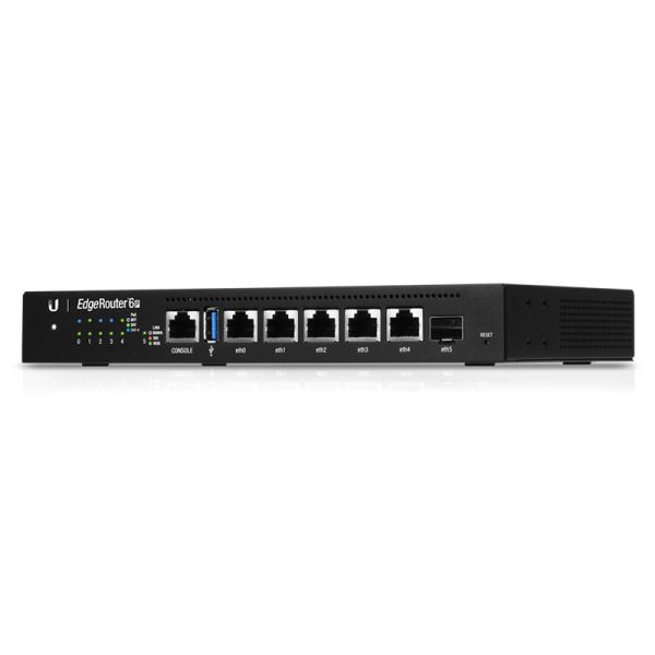 Ubiquiti EdgeRouter 6P bedrade router Gigabit Ethernet Zwart (ER-6P)