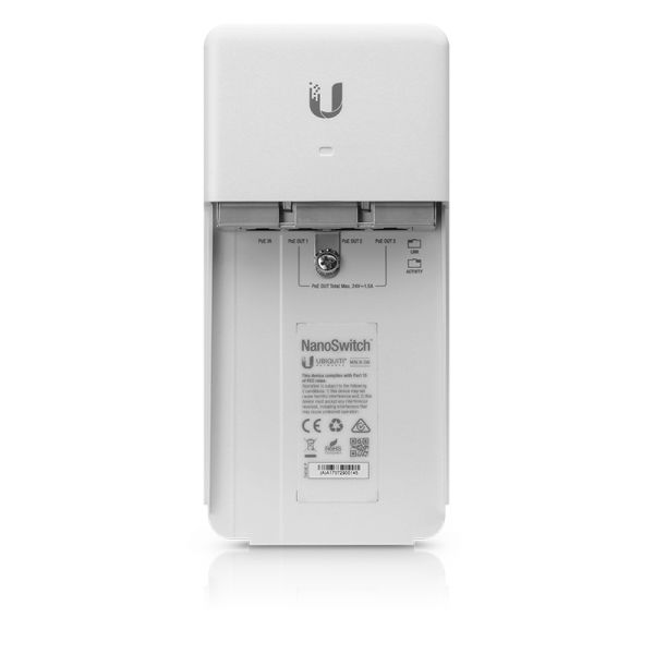 Ubiquiti NanoSwitch Gigabit Ethernet (10/100/1000) Power over Ethernet (PoE) Wit (N-SW)