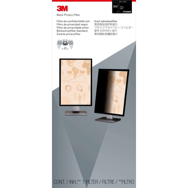 3M Privacyfilter voor breedbeeldscherm voor desktop 25" staand (7100142919)