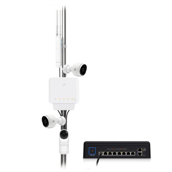 Ubiquiti UniFi Switch Flex (3-pack) Managed L2 Gigabit Ethernet (10/100/1000) Power over Ethernet (PoE) Wit (USW-FLEX-3)