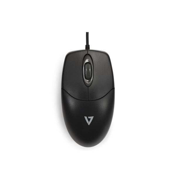 V7 CKU700DE toetsenbord Inclusief muis USB Duits Zwart (CKU700DE)