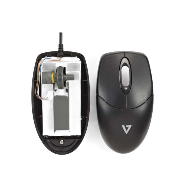 V7 CKU700DE toetsenbord Inclusief muis USB Duits Zwart (CKU700DE)