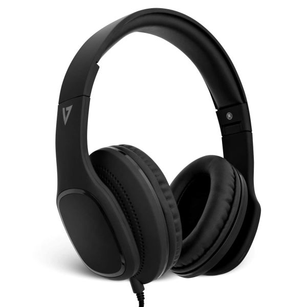 V7 HA701-3EP hoofdtelefoon/headset Hoofdtelefoons Bedraad Hoofdband Oproepen/muziek Zwart (HA701-3EP)
