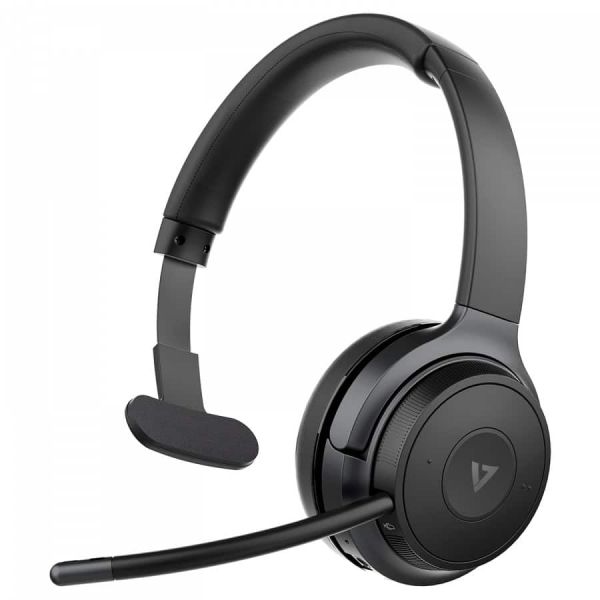 V7 HB605M hoofdtelefoon/headset Draadloos Handheld Kantoor/callcenter USB Type-C Bluetooth Zwart, Grijs (HB605M)