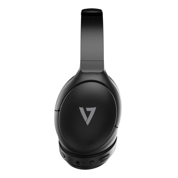 V7 HB800ANC hoofdtelefoon/headset Draadloos Hoofdband Oproepen/muziek USB Type-C Bluetooth Zwart (HB800ANC)