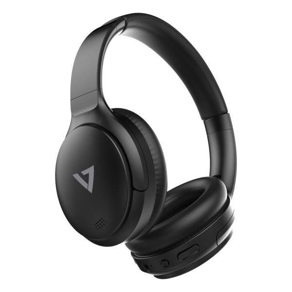 V7 HB800ANC hoofdtelefoon/headset Draadloos Hoofdband Oproepen/muziek USB Type-C Bluetooth Zwart (HB800ANC)