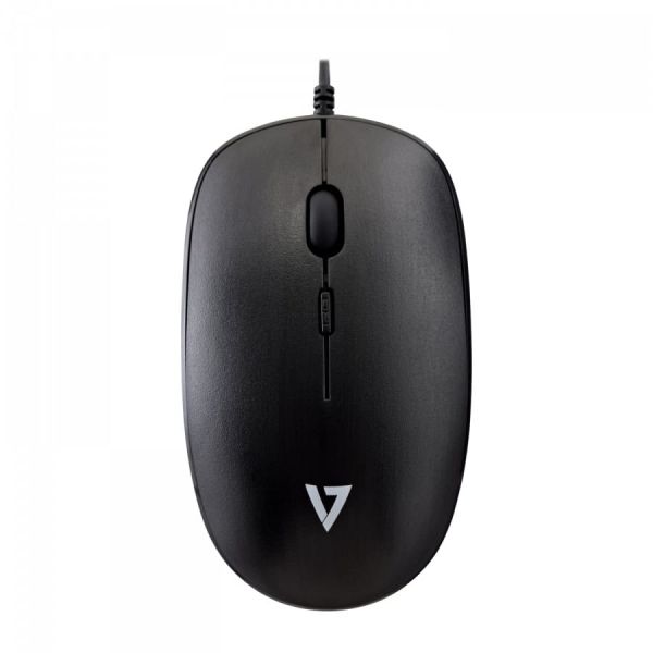 V7 MU200-1E muis Ambidextrous USB Type-A Optisch 1600 DPI (MU200-1E)