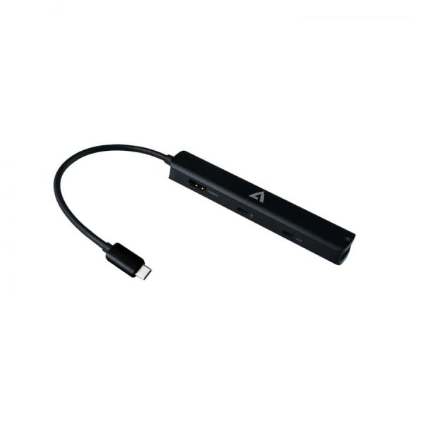 V7 UCMINIDOCK-PT notebook dock & poortreplicator Docking USB 3.2 Gen 1 (3.1 Gen 1) Type-C Zwart (UCMINIDOCK-PT)