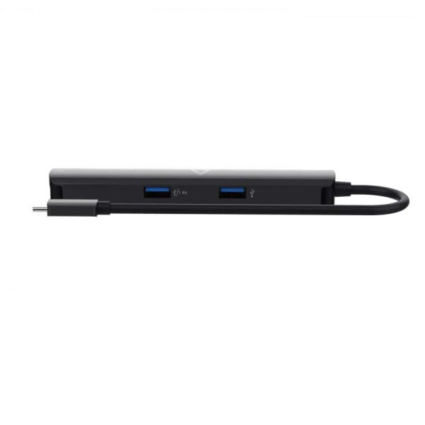 V7 UCMINIDOCK-PT notebook dock & poortreplicator Docking USB 3.2 Gen 1 (3.1 Gen 1) Type-C Zwart (UCMINIDOCK-PT)