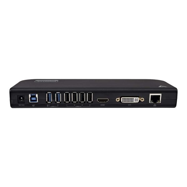 V7 UDDS2 notebook dock & poortreplicator Docking USB 2.0 Zwart (UDDS2)