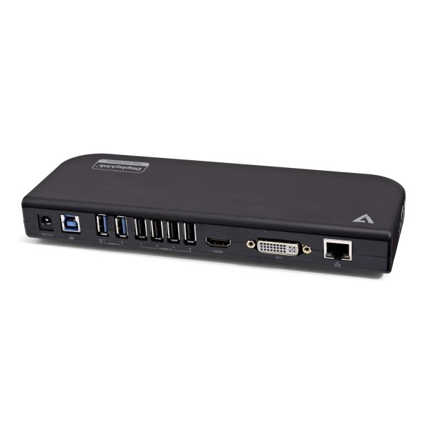 V7 UDDS2 notebook dock & poortreplicator Docking USB 2.0 Zwart (UDDS2) V7 UDDS2 notebook dock & poortreplicator Docking USB 2.0 Zwart (UDDS2)
