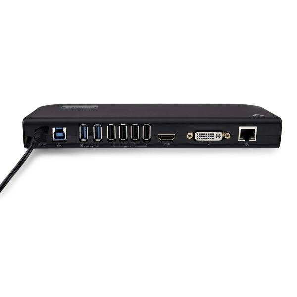 V7 UDDS2 notebook dock & poortreplicator Docking USB 2.0 Zwart (UDDS2)