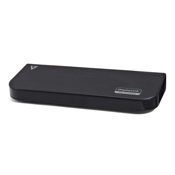 V7 UDDS2 notebook dock & poortreplicator Docking USB 2.0 Zwart (UDDS2)