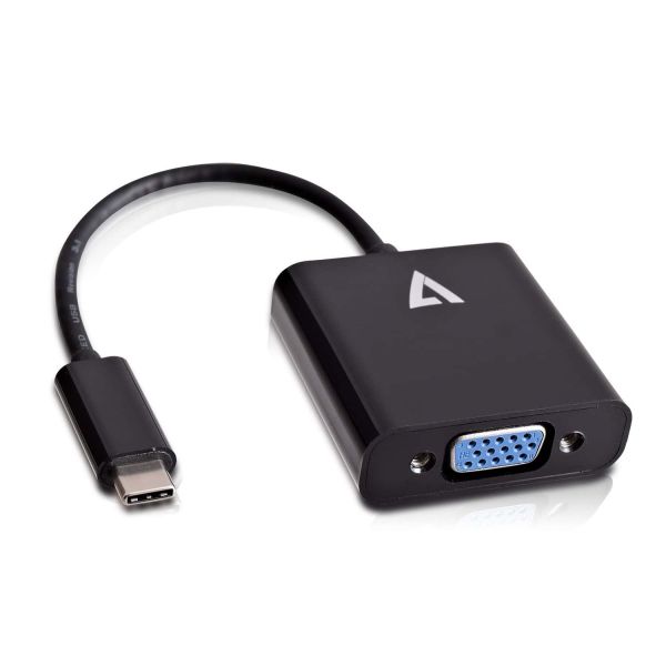 V7 V7UCVGA-BLK-1E USB grafische adapter 1920 x 1080 Pixels Zwart (V7UCVGA-BLK-1E)