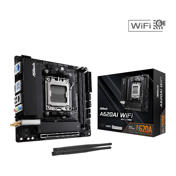 ASRock A620M Pro RS WiFi Mainboard (80-MXBLX0-A1B01)