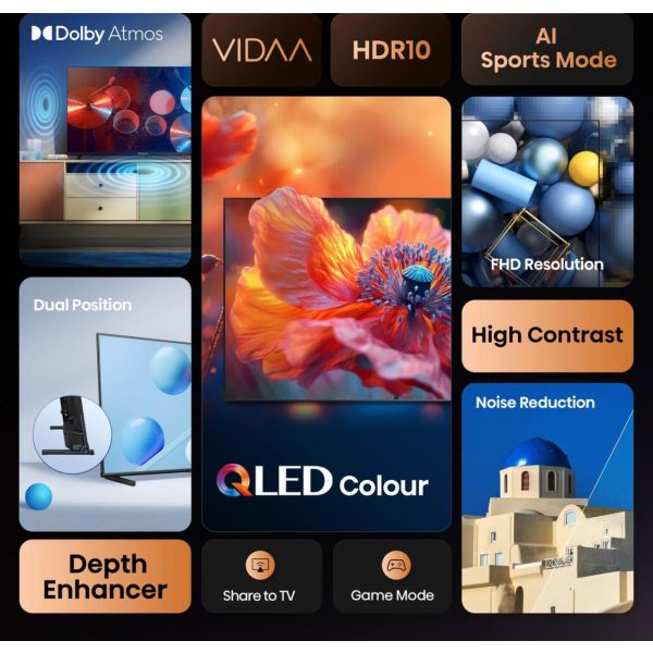 Hisense 40A5Q 101,6 cm (40") Full HD Smart TV Wifi Zwart (20016113) 2/2 Hisense 40A5Q 101,6 cm (40") Full HD Smart TV Wifi Zwart (20016113)