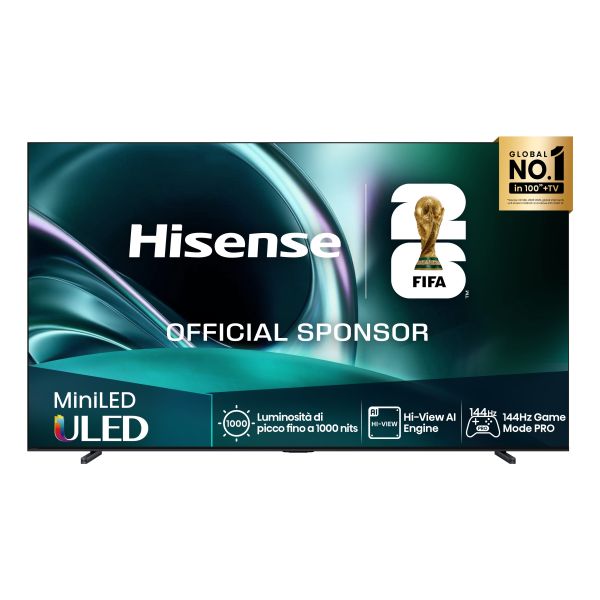 Hisense 85U7Q 2,16 m (85") 4K Ultra HD Smart TV Wifi Zwart 450 cd/m² (20016271)