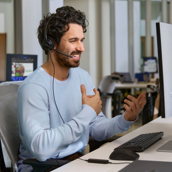HP Poly Mission 425 Stereo USB Wired Headset (C01B6AA)
