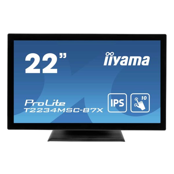 iiyama ProLite T2234MSC-B7X computer monitor 54,6 cm (21.5") 1920 x 1080 Pixels Full HD Touchscreen Zwart (T2234MSC-B7X)