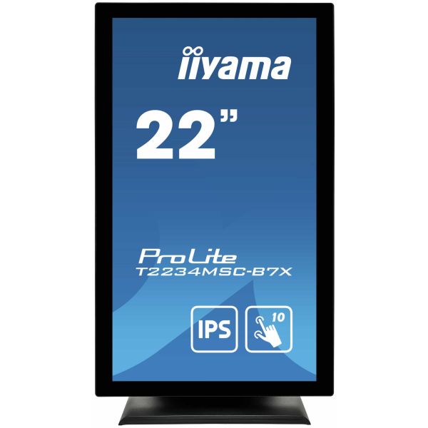 iiyama ProLite T2234MSC-B7X computer monitor 54,6 cm (21.5") 1920 x 1080 Pixels Full HD Touchscreen Zwart (T2234MSC-B7X)