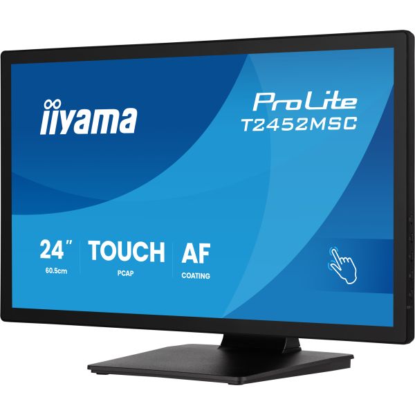 iiyama ProLite T2452MSC-B2 computer monitor 61 cm (24") 1920 x 1080 Pixels Full HD Touchscreen Zwart (T2452MSC-B2)