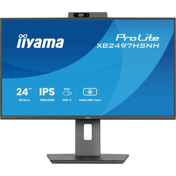 iiyama ProLite XB2497HSNH-B1 24IN IPS LCD 4MS 1920X1080 350CD/M2 HDMI/DP/USB 2 computer monitor 60,5 cm (23.8") 1920 x 1080 Pixels Full HD Zwart (XB2497HSNH-B1) iiyama ProLite XB2497HSNH-B1 24IN IPS LCD 4MS 1920X1080 350CD/M2 HDMI/DP/USB 2 computer monitor 60,5 cm (23.8") 1920 x 1080 Pixels Full HD Zwart (XB2497HSNH-B1)