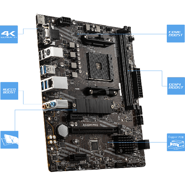 MSI B550M-B                          (B550,AM4,mATX,AMD) (7D14-023R)